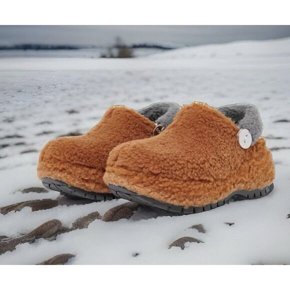 Crocs x Lil Nas X Mega Crush Rare Brown Sherpa Clogs Designer NEW Fast Ship main image 7